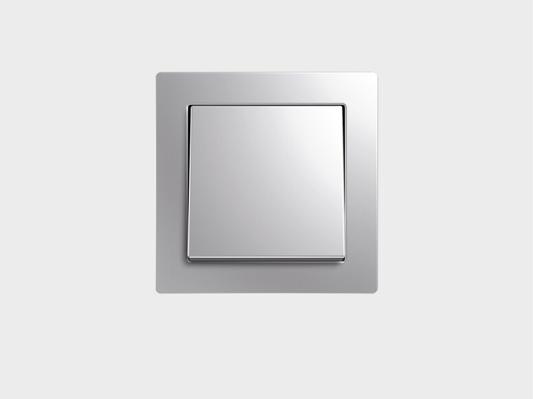 Design Original Gira Eckiger Lichtschalter aus Edelstahl